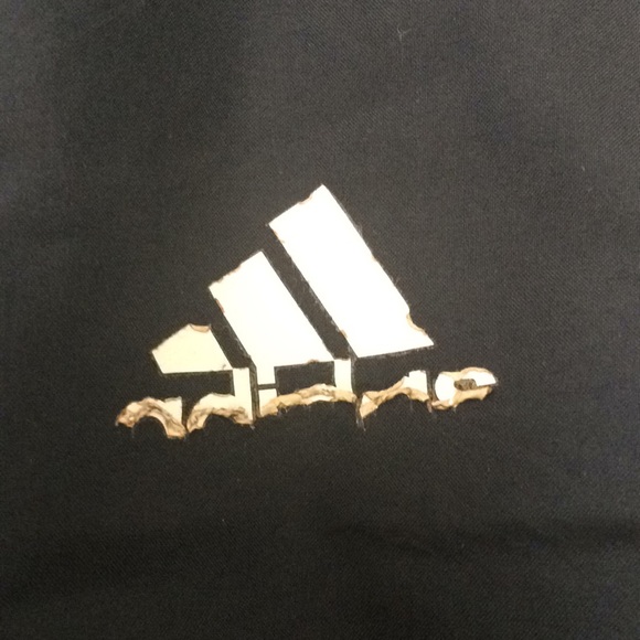 Navy Blue Athletic Adidas Shorts - Picture 2 of 4